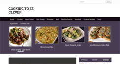 Desktop Screenshot of cookingtobeclever.com