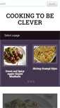 Mobile Screenshot of cookingtobeclever.com